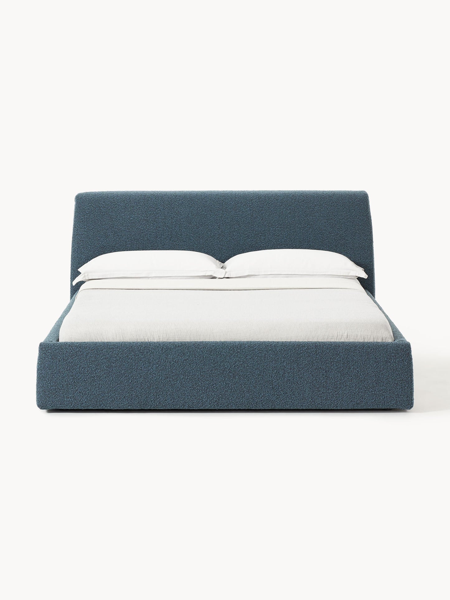 Clodano Upholstered Bed in Bouclé