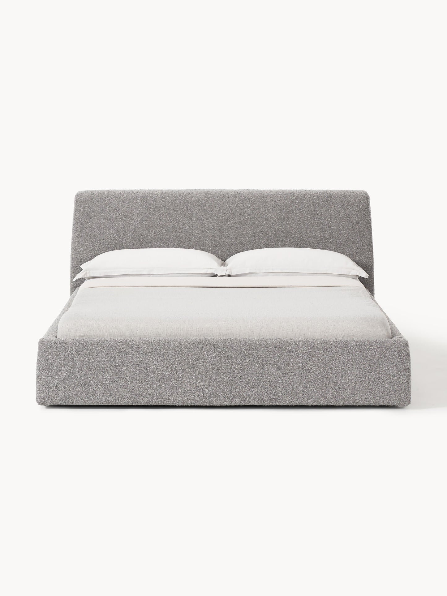 Clodano Upholstered Bed in Bouclé