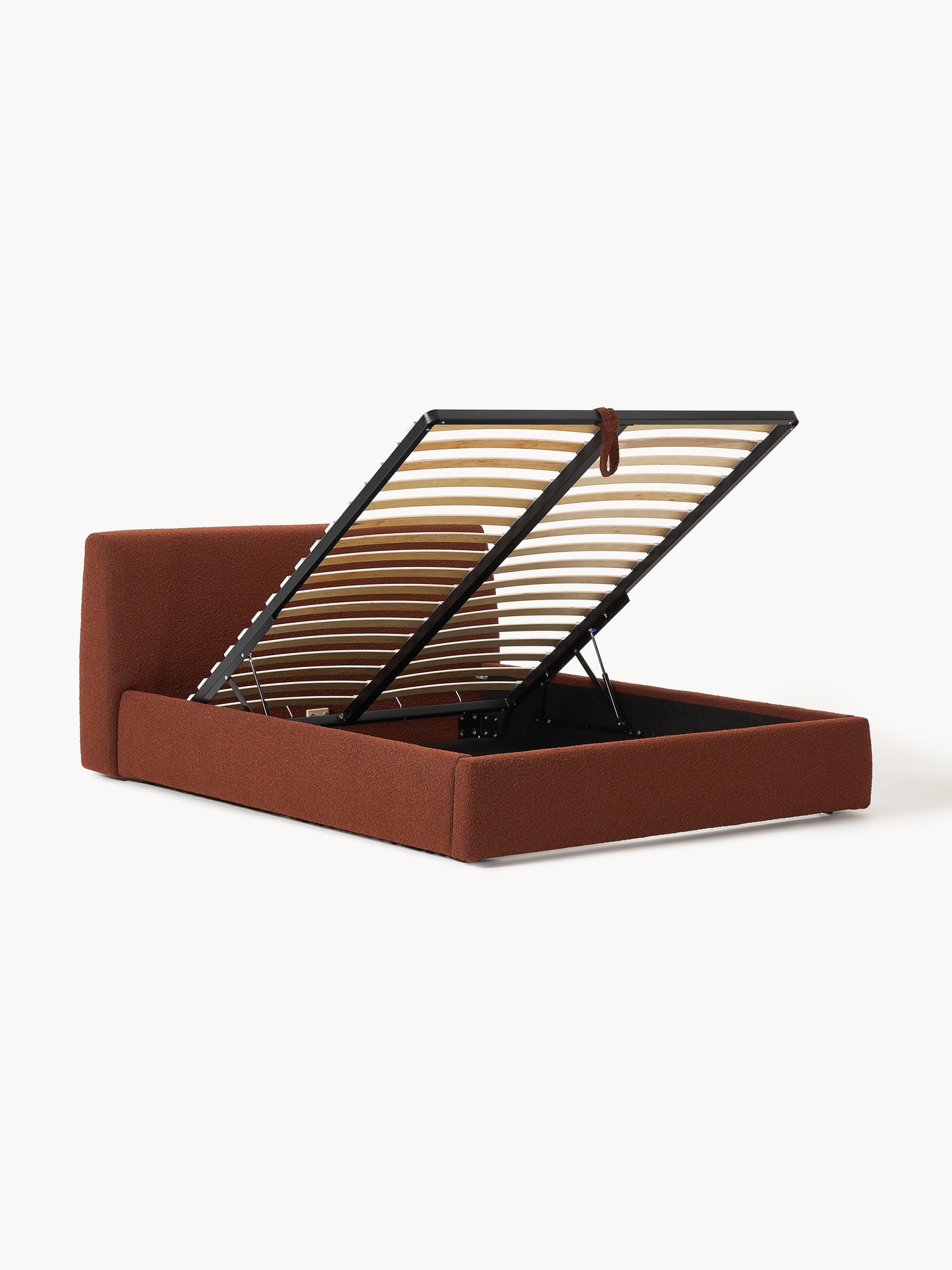 Clodano Upholstered Bouclé Bed with Storage