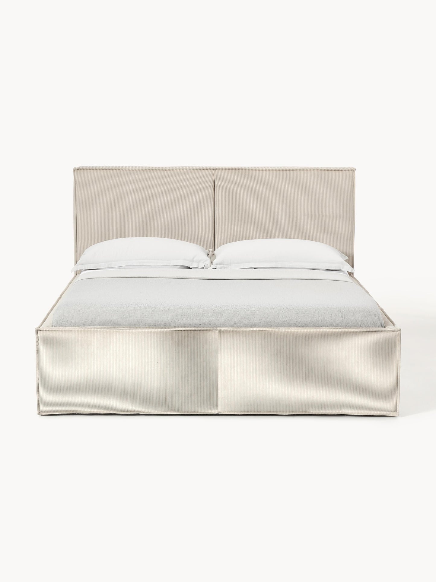 Drescia Upholstered Bed in Corduroy