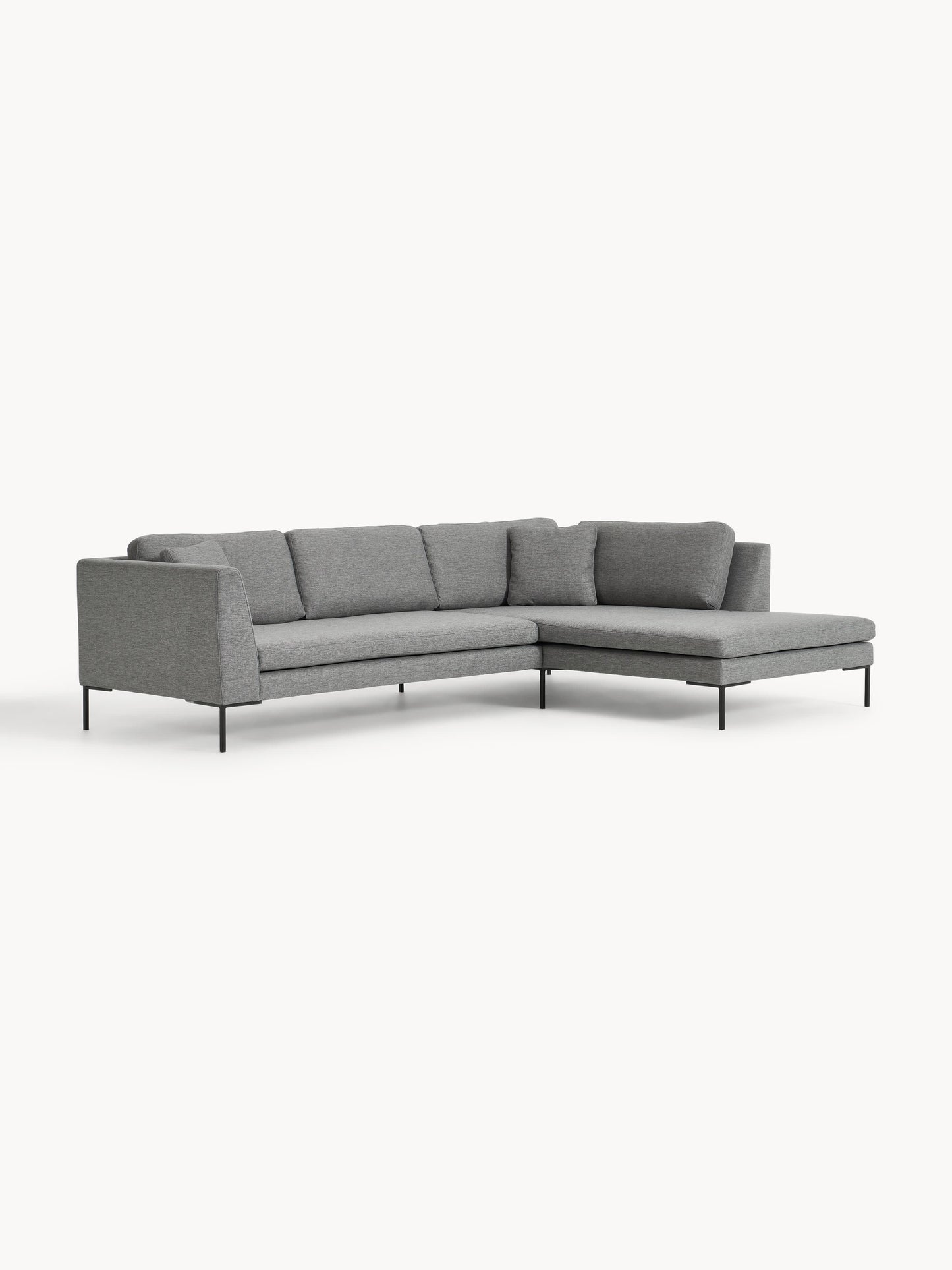 Emverra Corner Sofa with Metal Legs