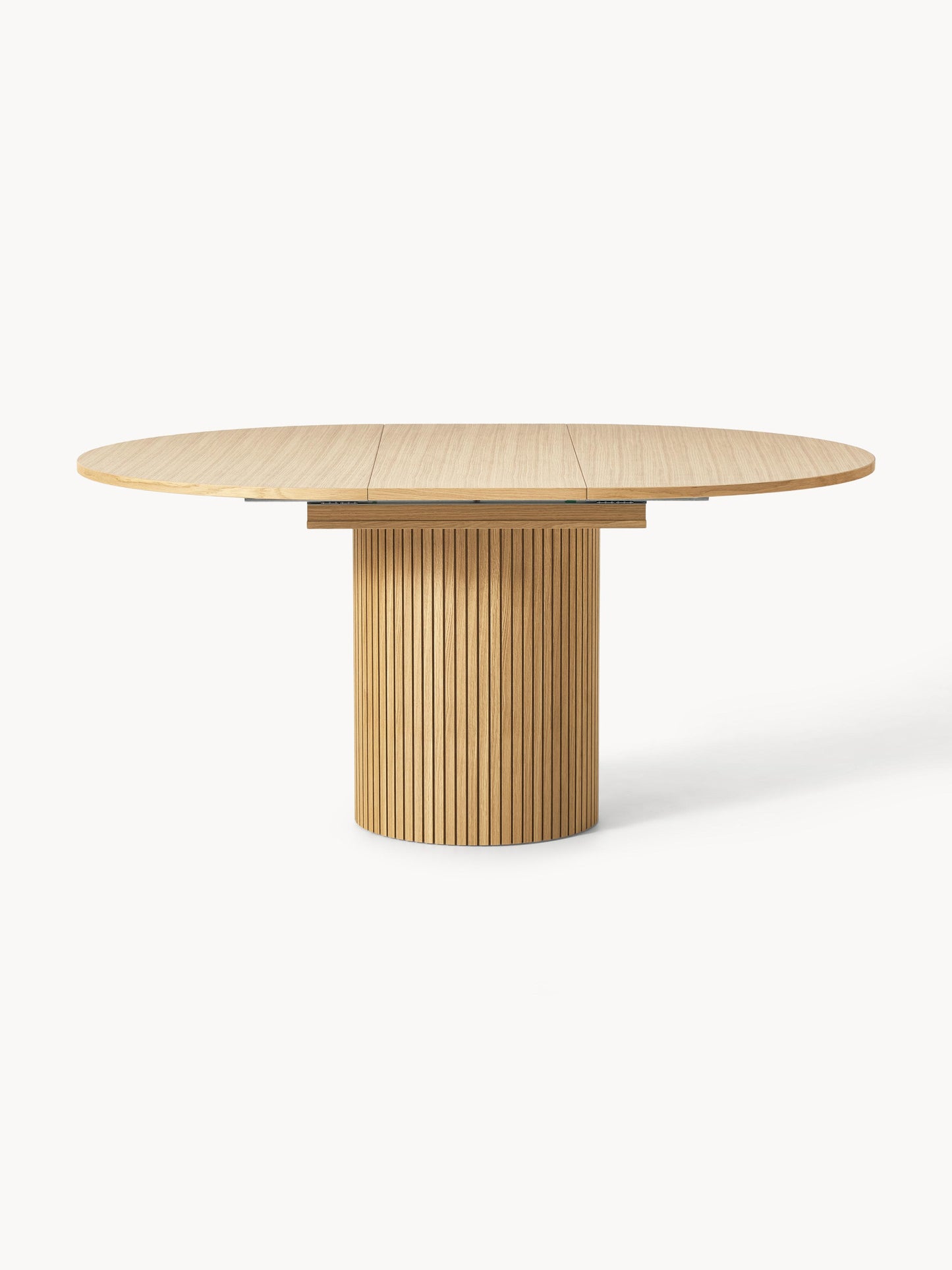 Filnera Extendable Dining Table with Grooved Texture, 120 - 160 x 75 cm