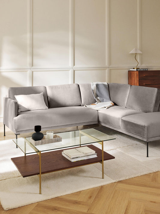 Fluminta Corner Sofa in Velvet