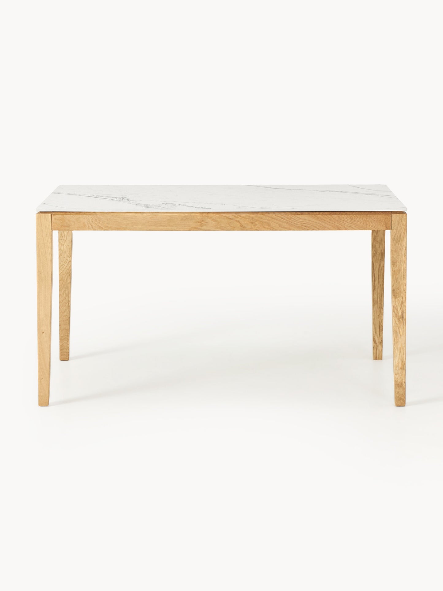 Jackavio Dining Table with Marble-Look Tabletop, in Various Sizes