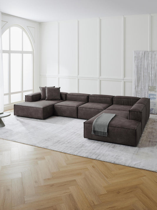 Lendric Modular Leather XL Sofa