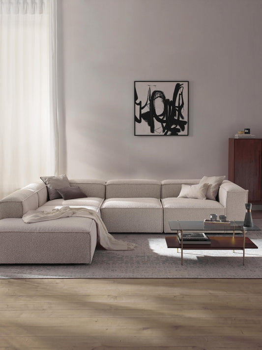 Lendric Modular XL Bouclé Corner Sofa (4-Seater)