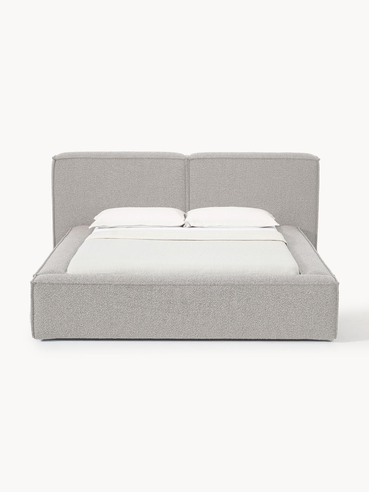 Lendric Upholstered Bed in Bouclé