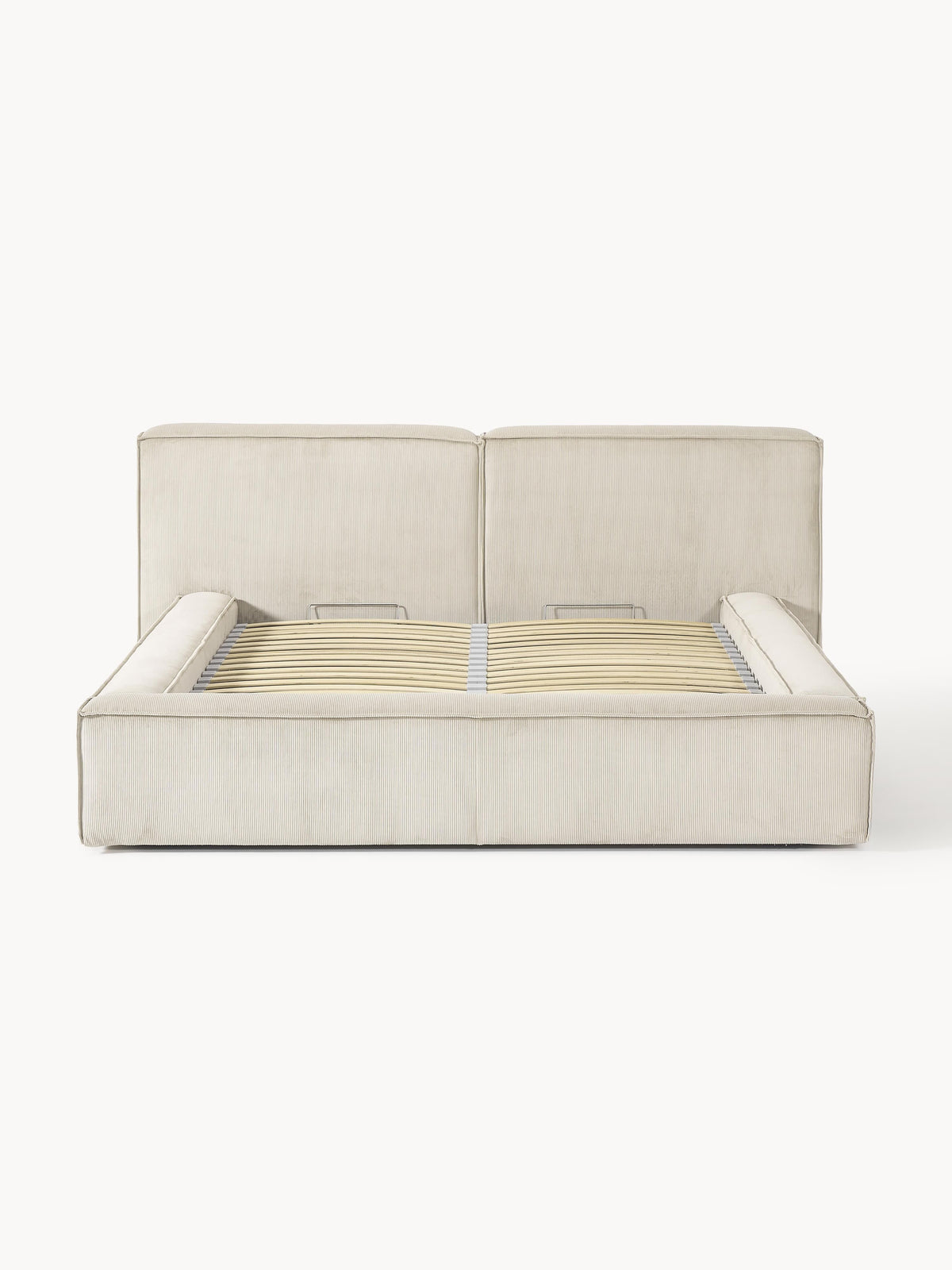 Lendric Upholstered Storage Bed in Corduroy