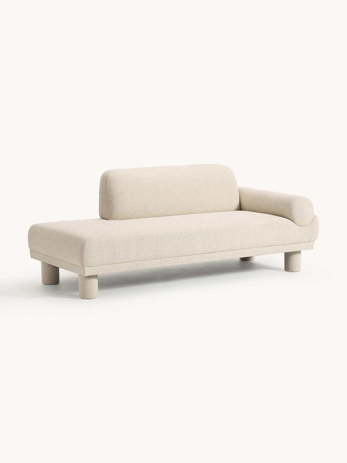 Lilnera Ottoman in Bouclé