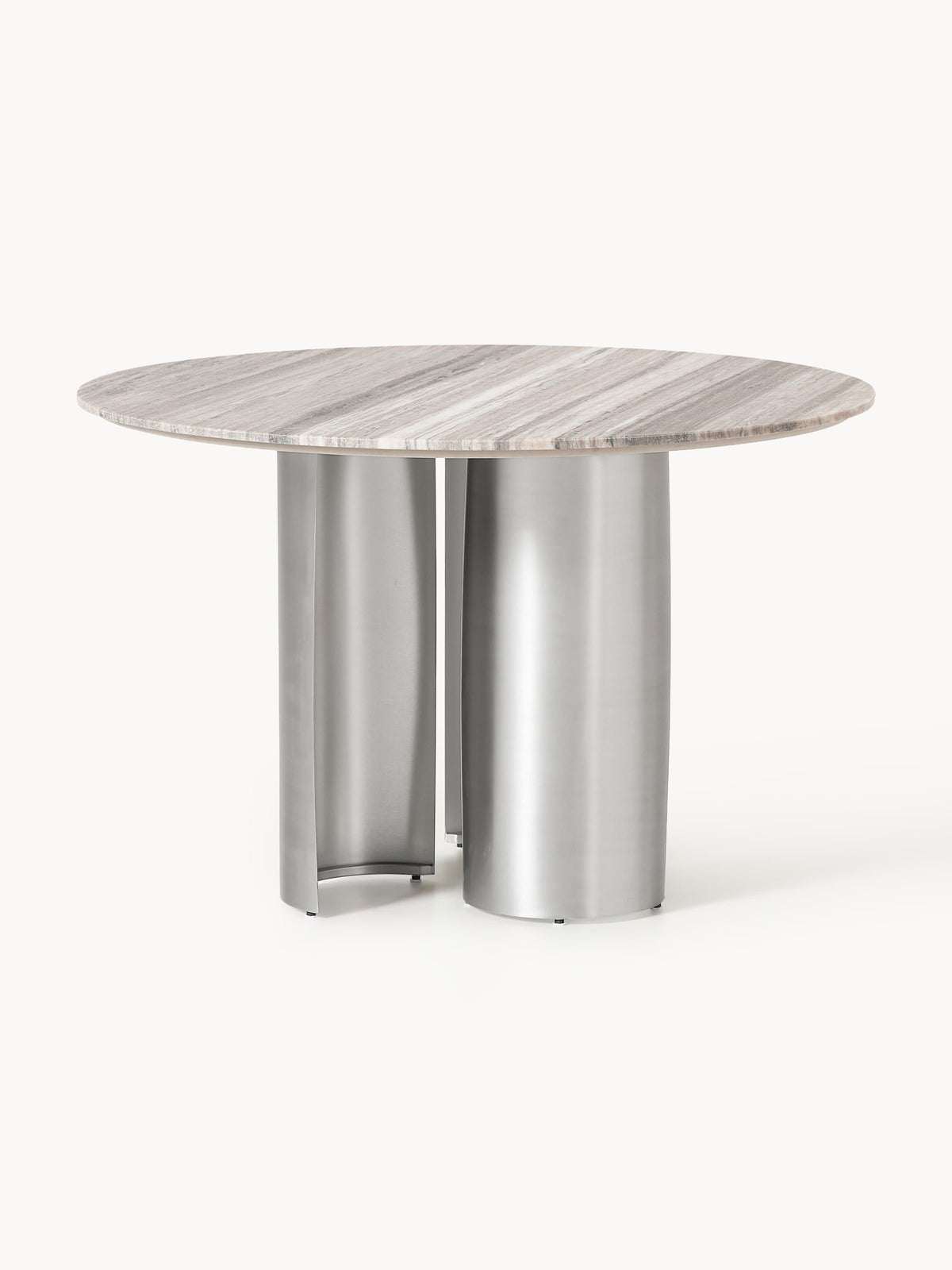 Nomir Round Dining Table with Marble Tabletop, Ø 120 cm