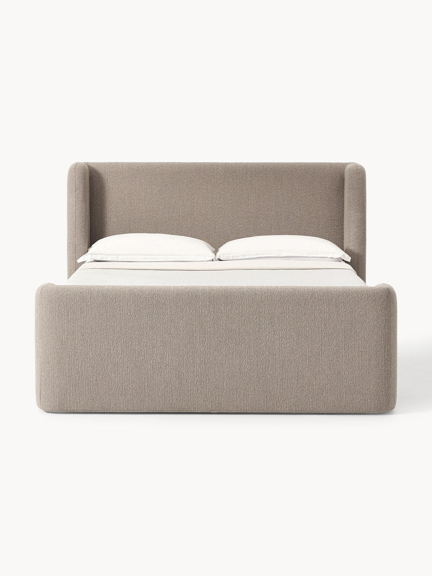 Pervalo Box Spring Bed in Bouclé