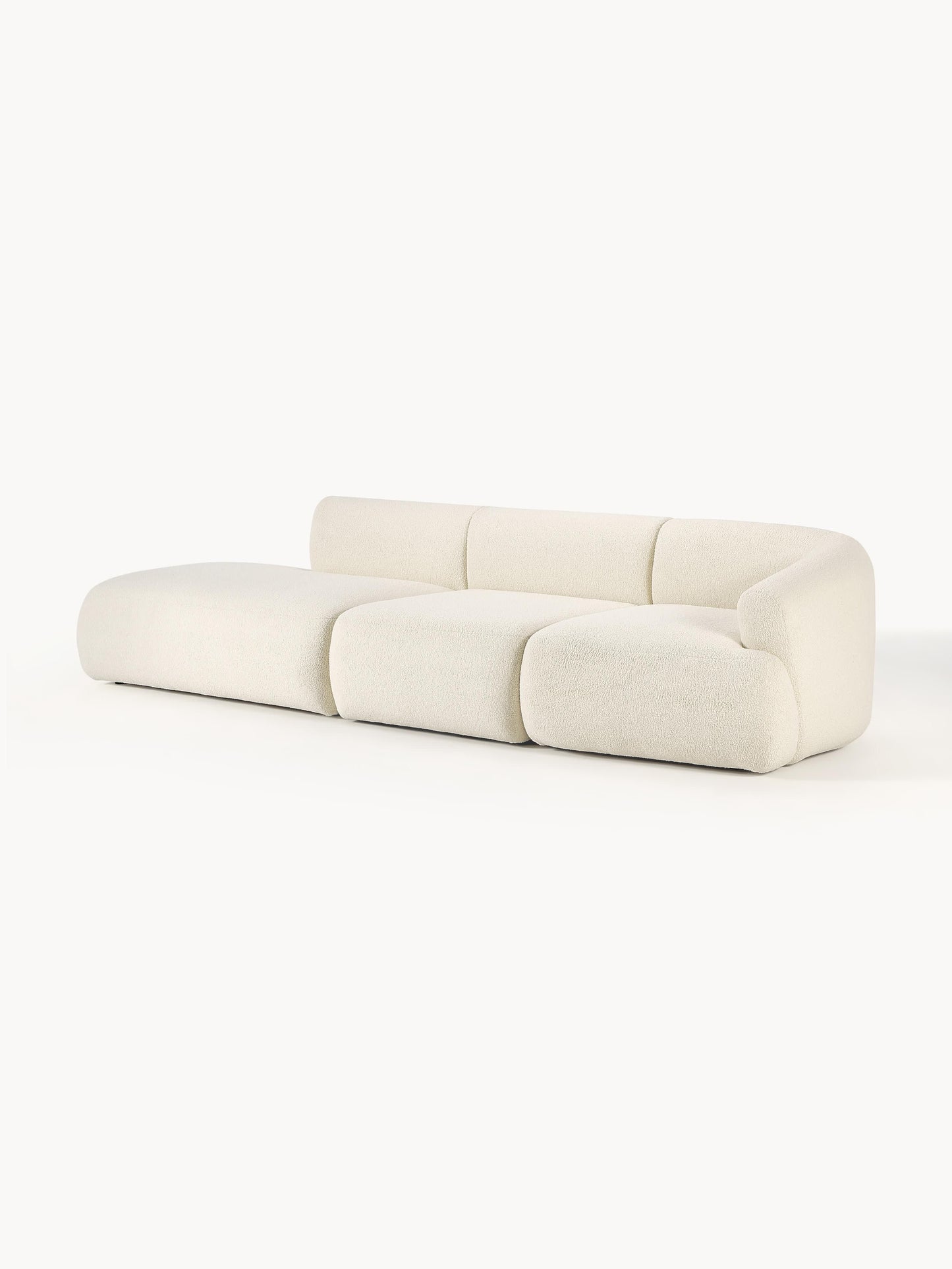 Vestara Modular Teddy Ottoman, 3-Seater