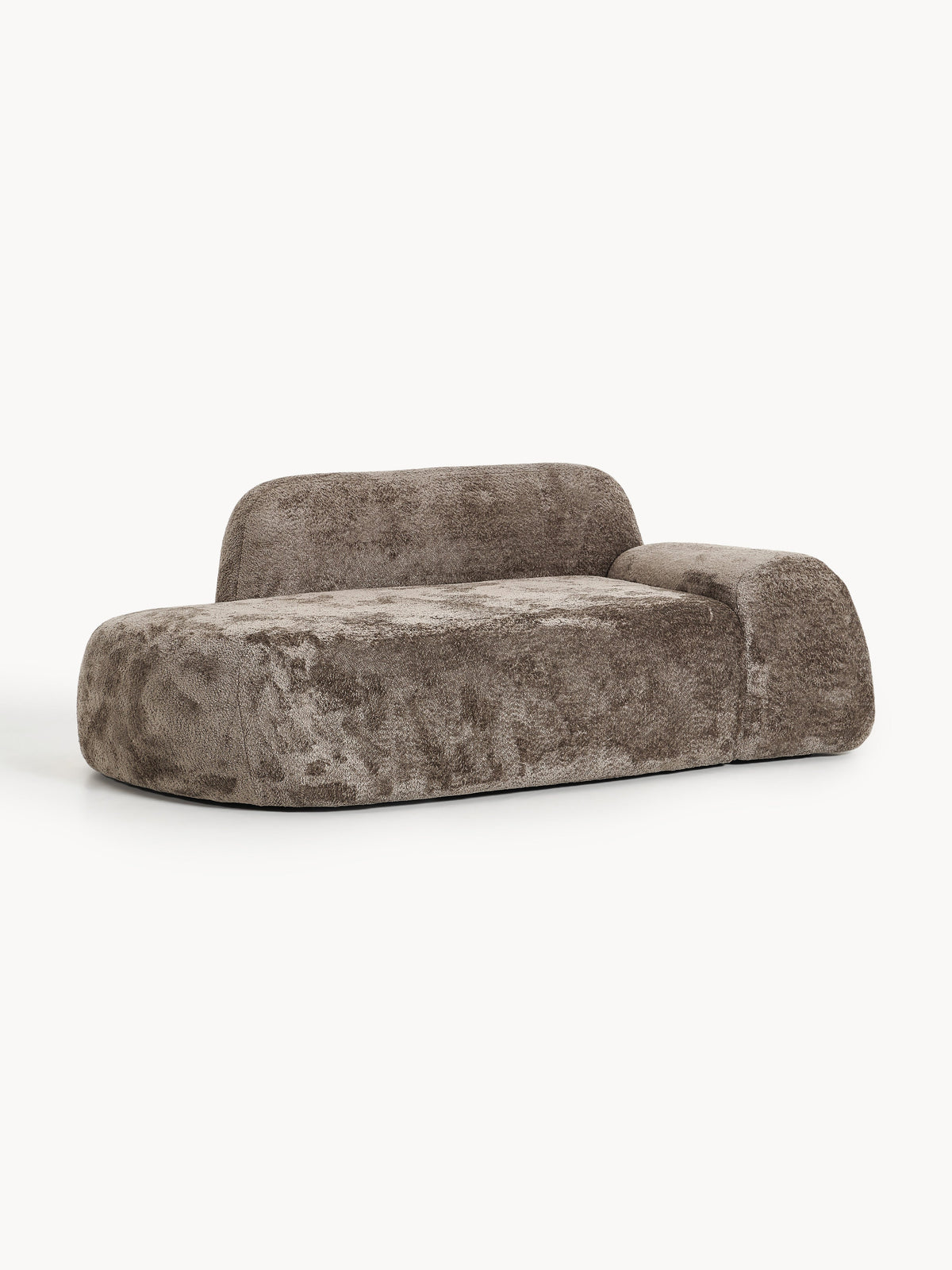 Wolterra Teddy Bouclé Sofa (2-Seater) with Chaise Longue