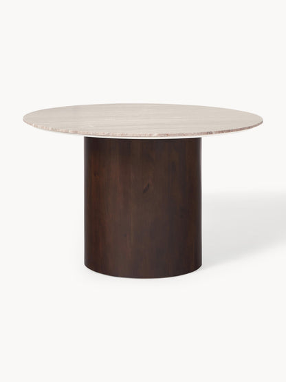 Abnora Marble Round Dining Table, Ø 120 cm