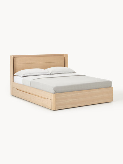 Albano Wooden Bed with Drawers