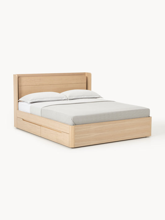 Albano Wooden Bed with Drawers