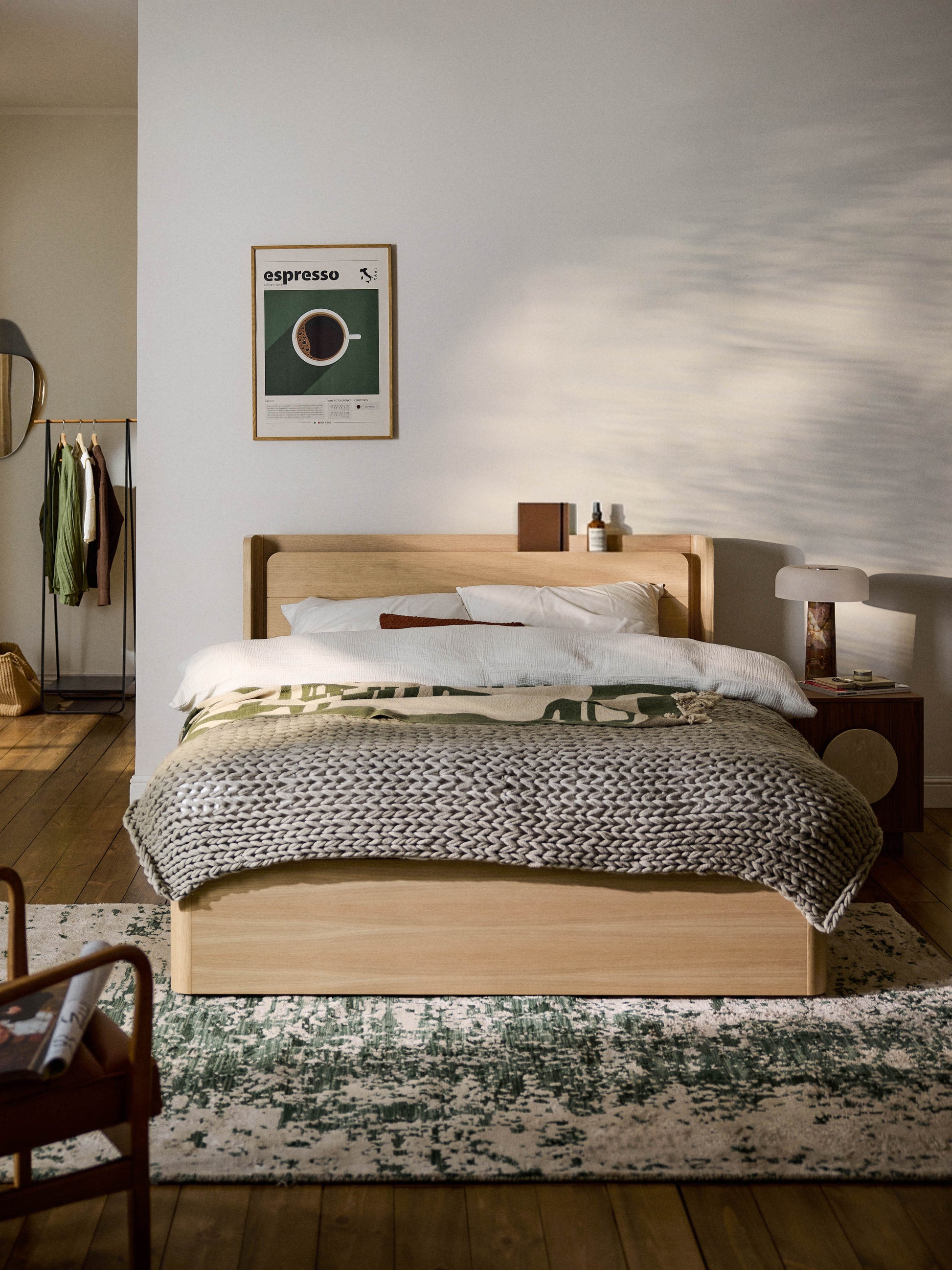 Albano Wooden Bed with Drawers