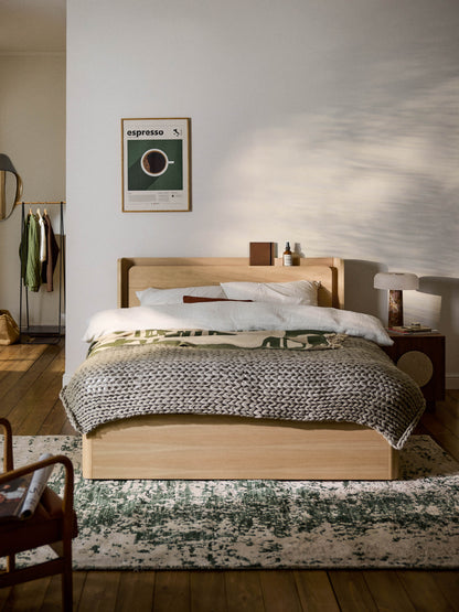Albano Wooden Bed with Drawers