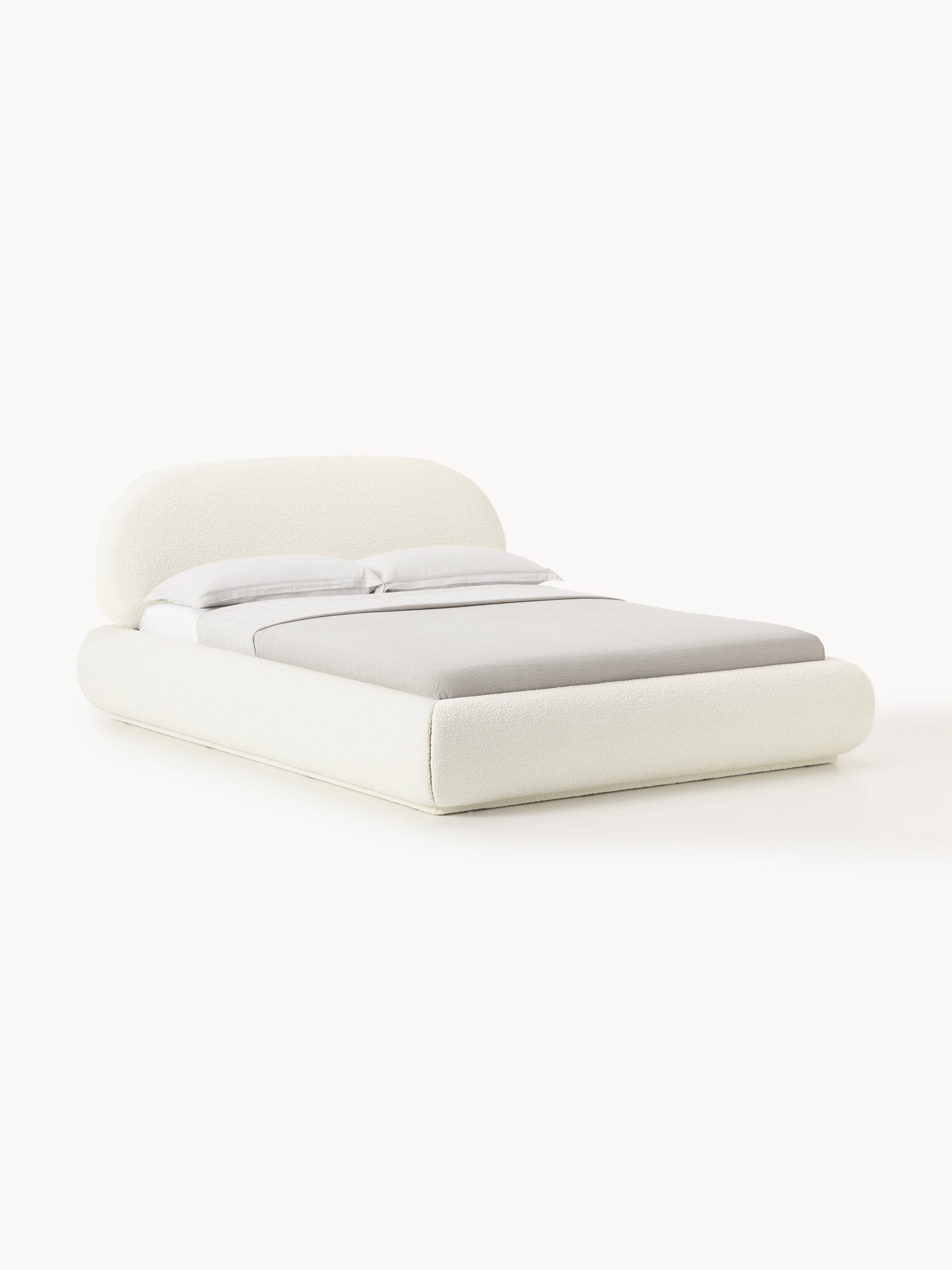 Albetto Bouclé Upholstered Bed