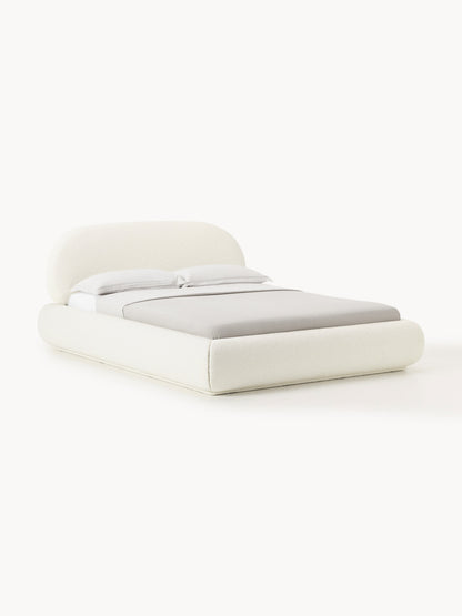 Albetto Bouclé Upholstered Bed