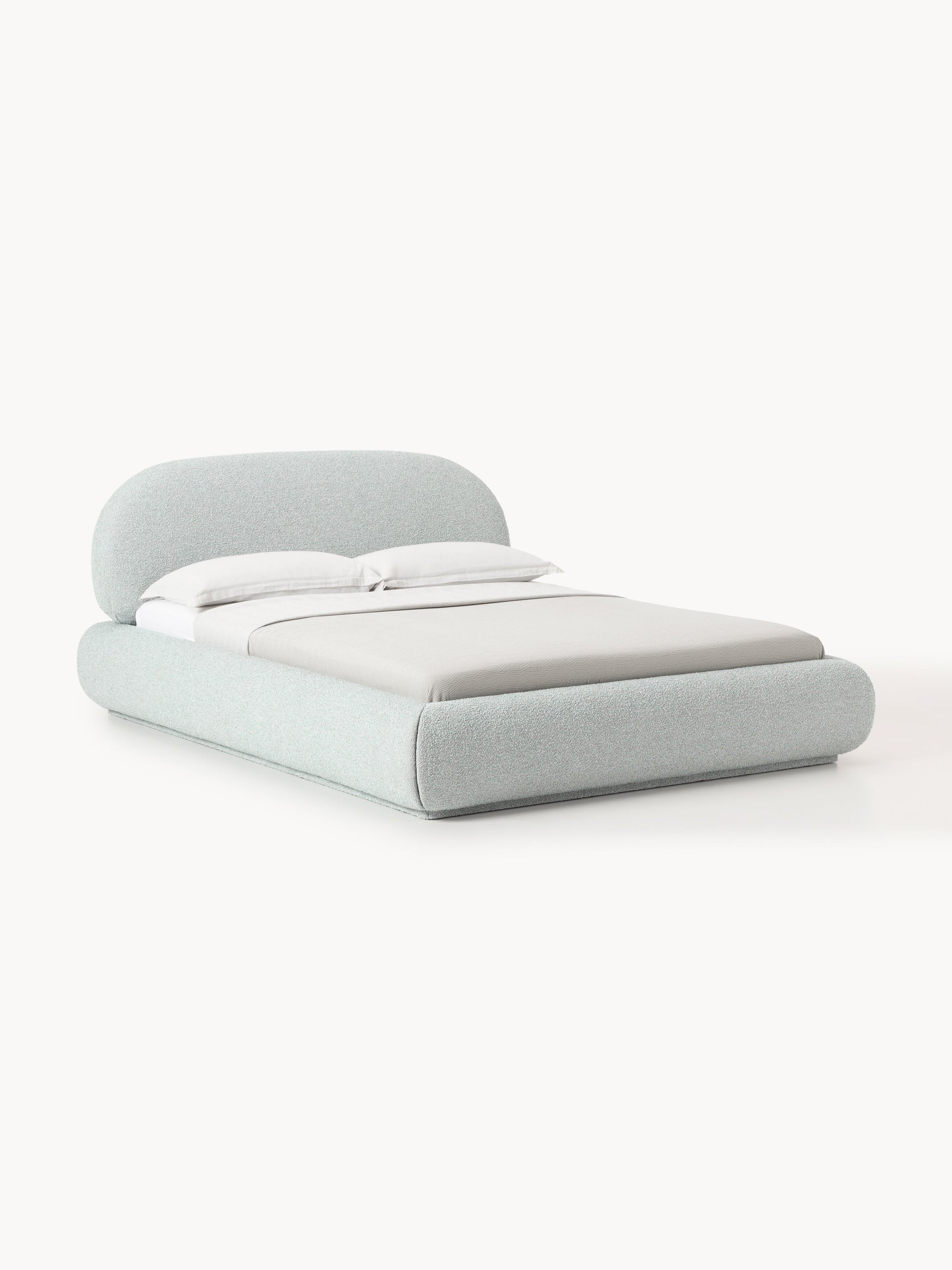 Albetto Bouclé Upholstered Bed