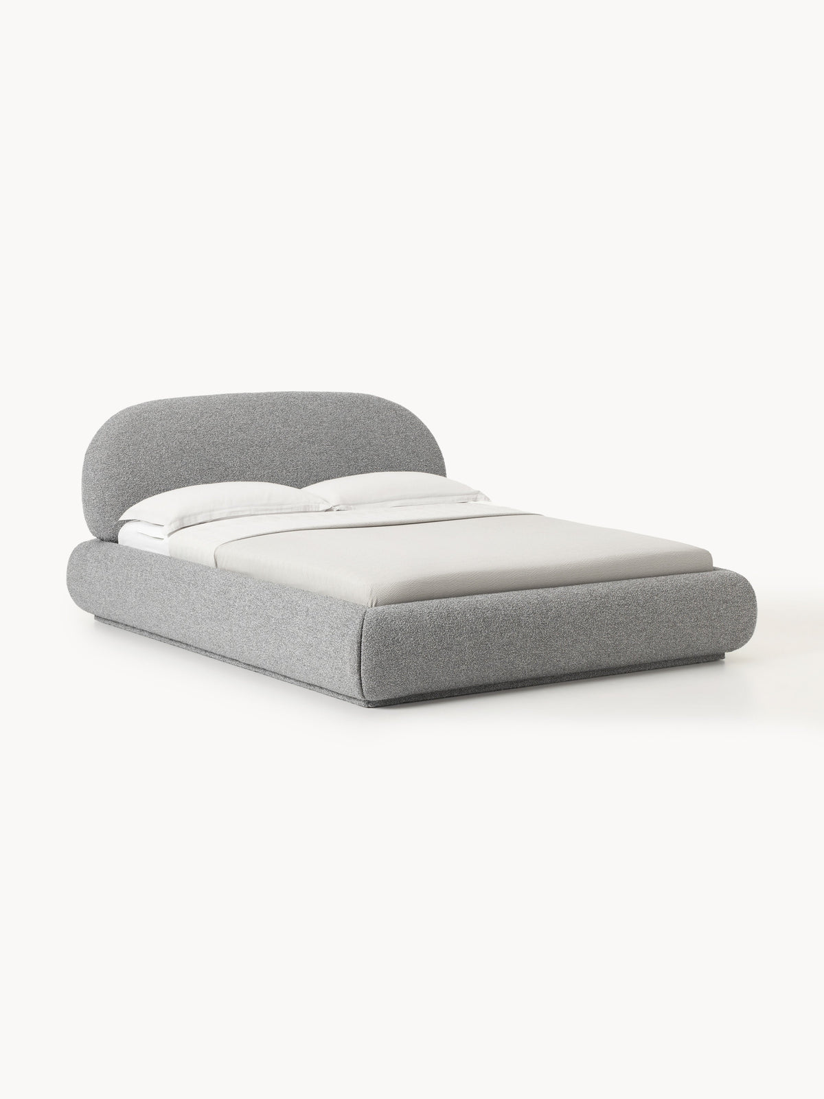 Albetto Bouclé Upholstered Bed