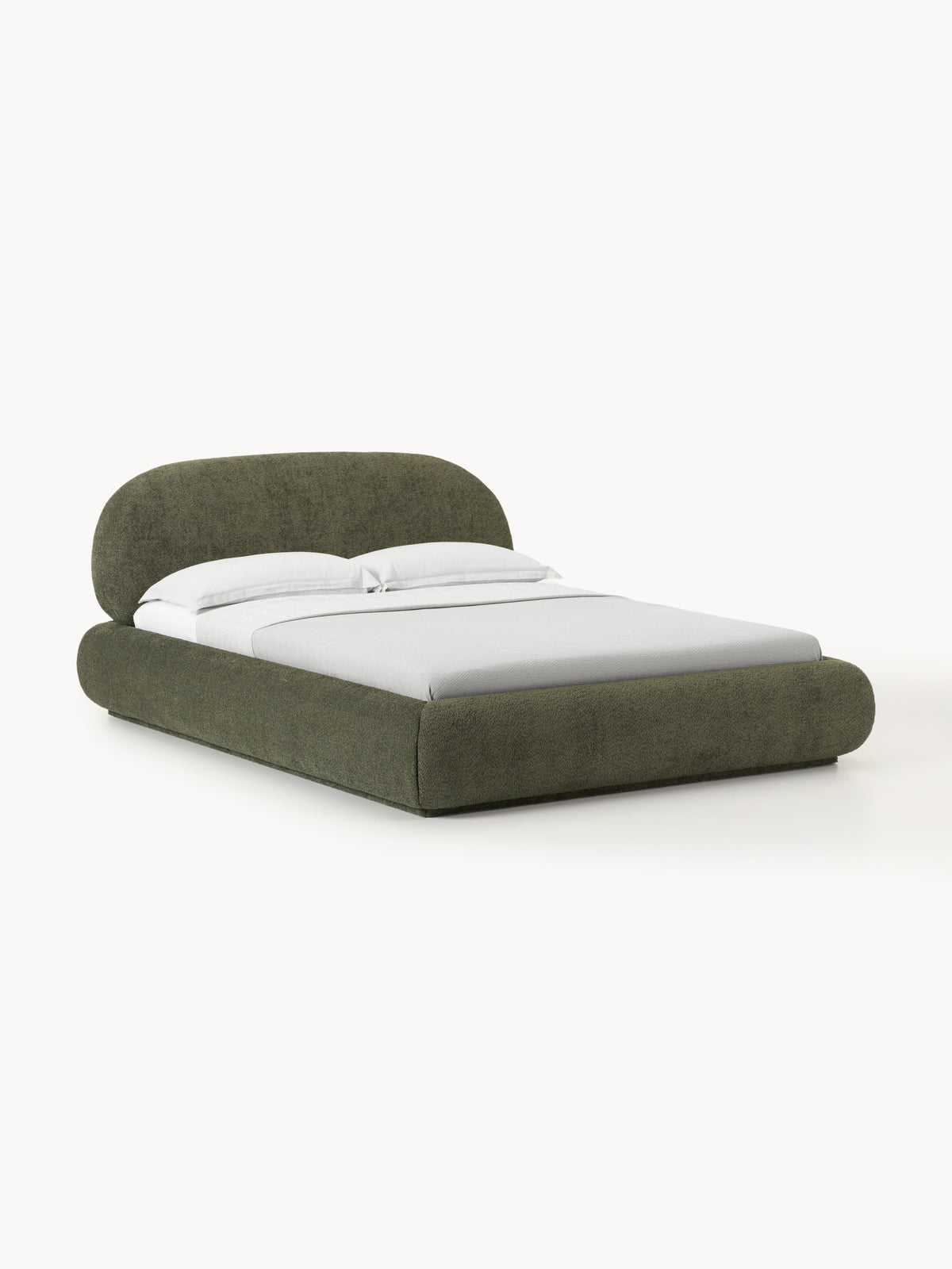 Albetto Teddy Bouclé Upholstered Bed