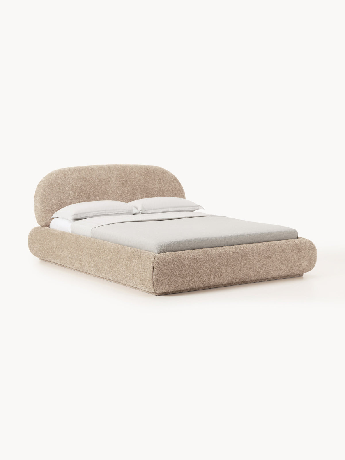 Albetto Teddy Bouclé Upholstered Bed