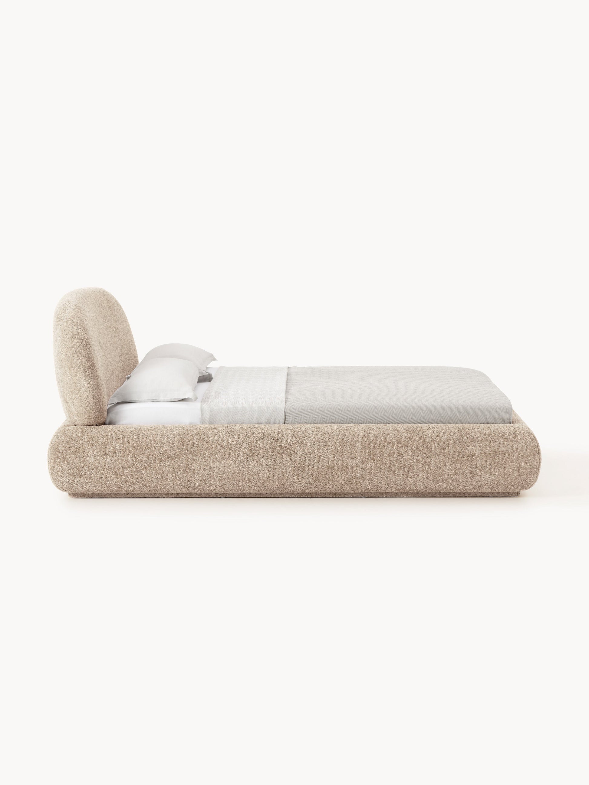 Albetto Teddy Bouclé Upholstered Bed