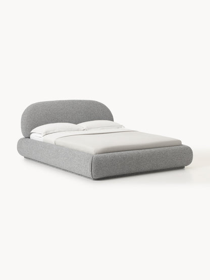 Albetto Upholstered Storage Bed in Bouclé