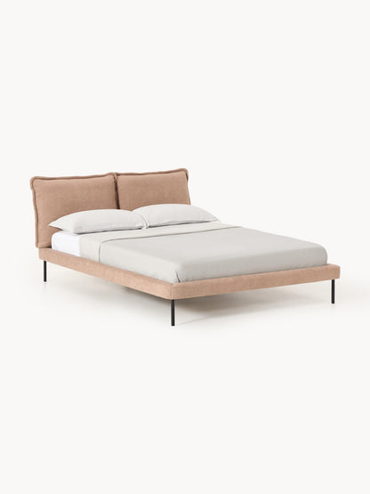 Amelune Teddy Bouclé Upholstered Bed
