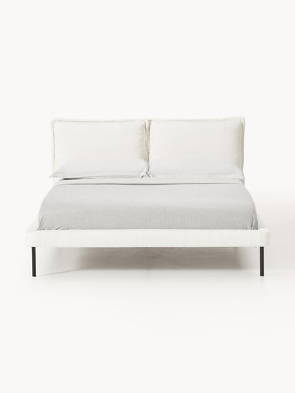 Amelune Teddy Bouclé Upholstered Bed