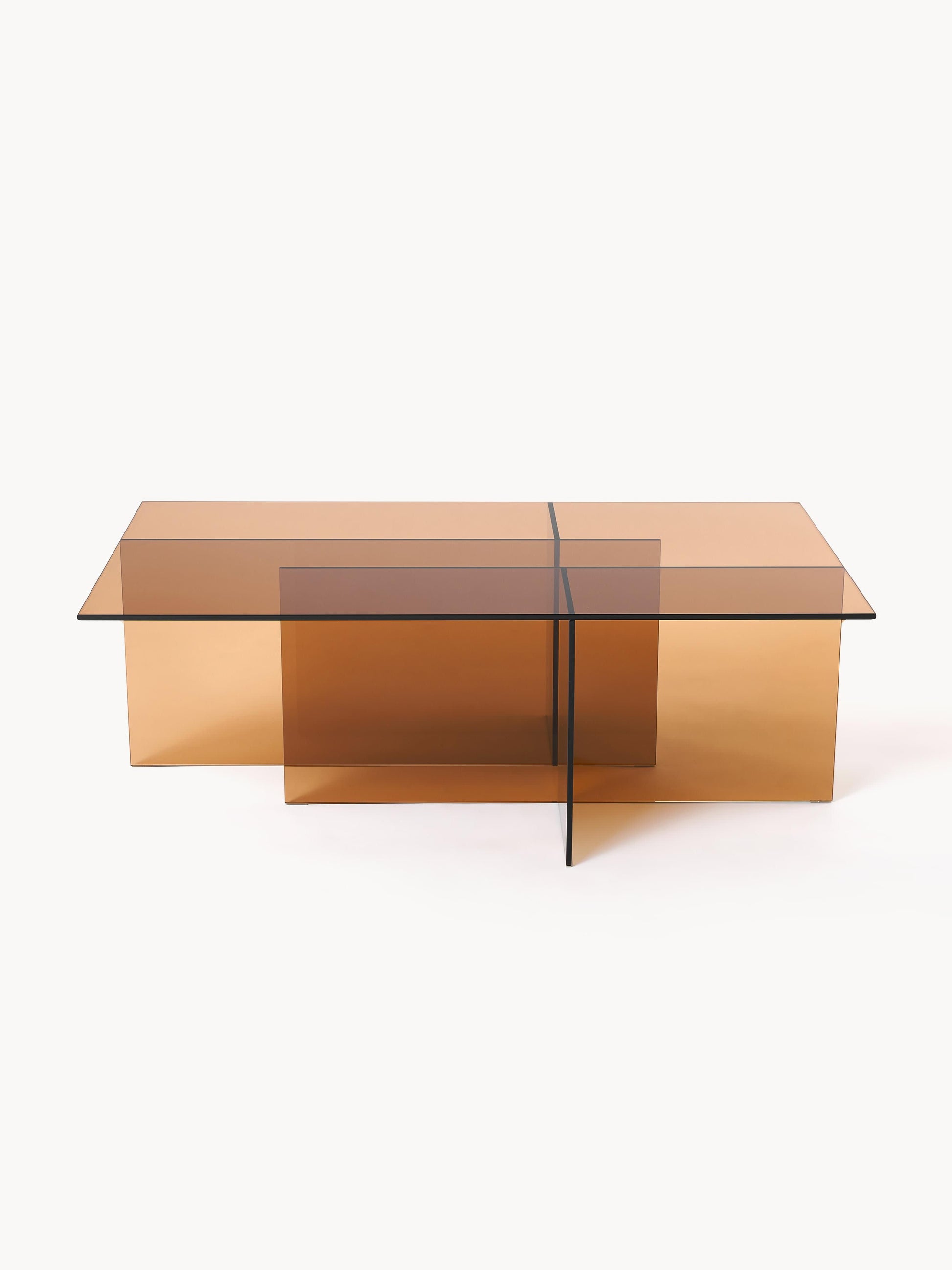 Anouvia Glass Coffee Table, W 102 cm