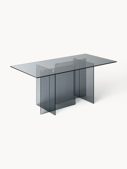 Anouvia Glass Dining Table, 180 x 90 cm