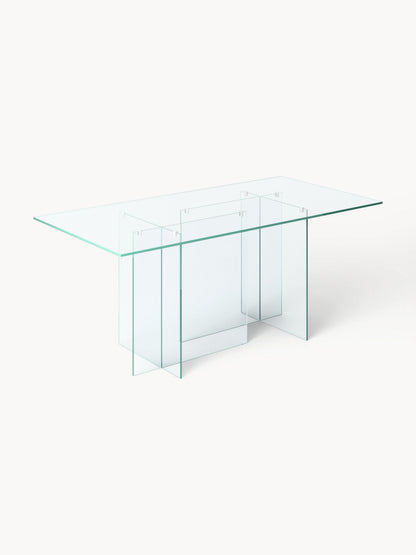 Anouvia Glass Dining Table, 180 x 90 cm
