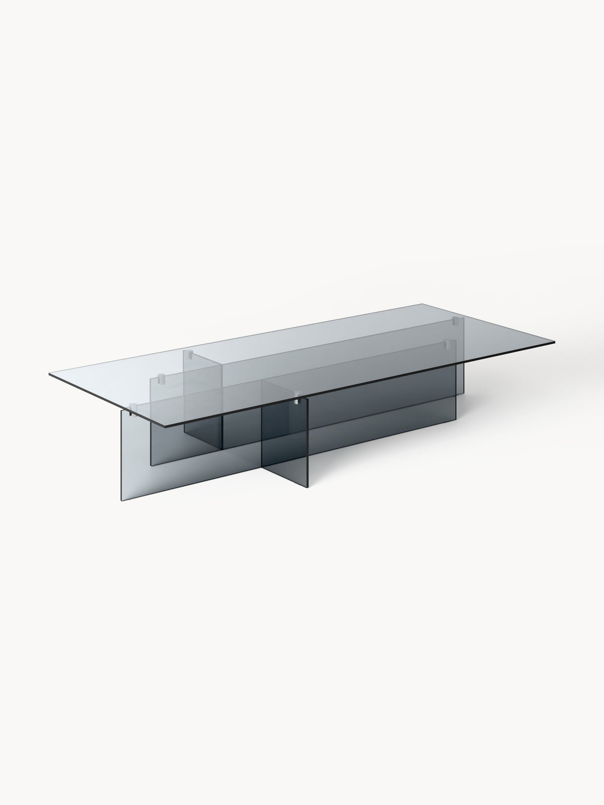Anouvia Large Glass Coffee Table, W 160 cm