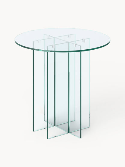 Anouvia Round Glass Dining Table, in Various Sizes