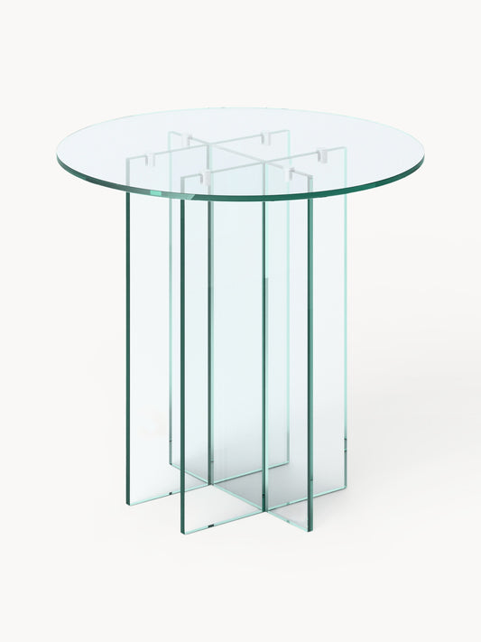 Anouvia Round Glass Dining Table, in Various Sizes