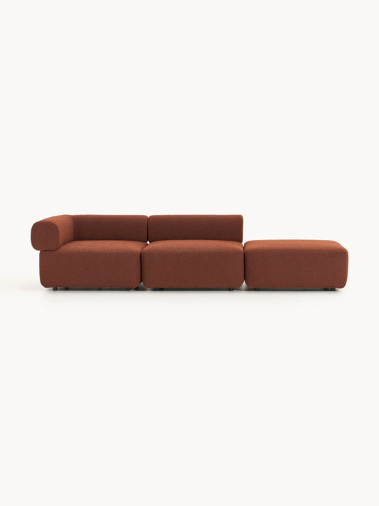 Antmiro Modular Ottoman in Bouclé