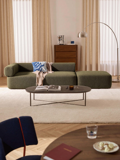 Antmiro Modular Ottoman in Bouclé