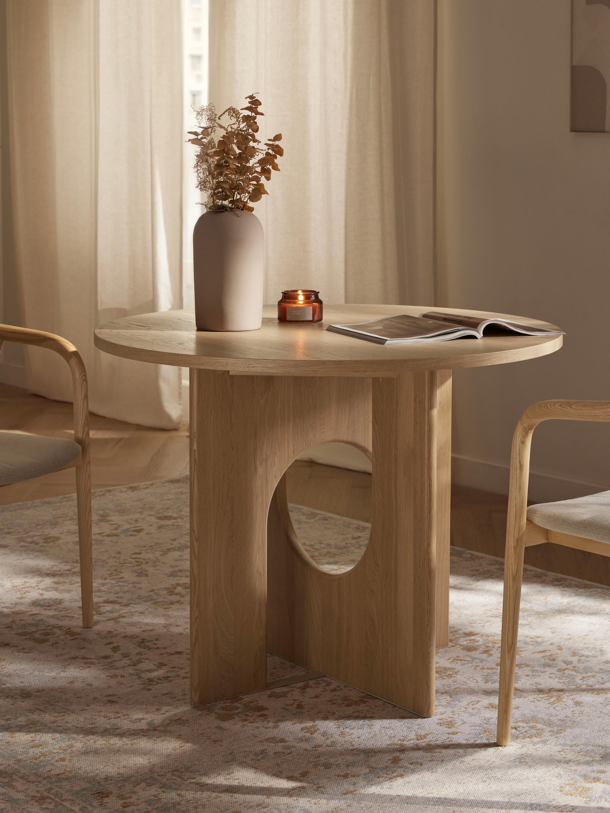 Apolnovo Round Dining Table, in Various Sizes