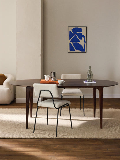 Archveno Oval Mango Wood Dining Table, 200 x 100 cm