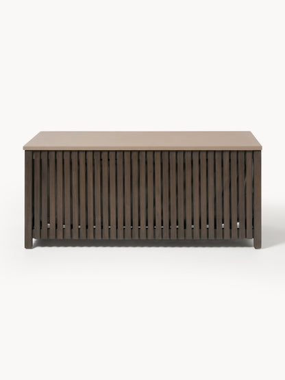 Arkessia Garden Storage Box in Acacia Wood with Insert, W 129 cm