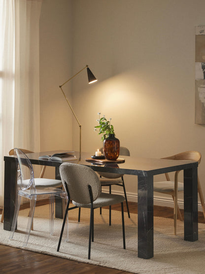 Carmiro Marble Look Dining Table, 180 x 90 cm