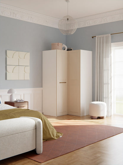 Charsera Corner Wardrobe, Modular, 115 cm Wide