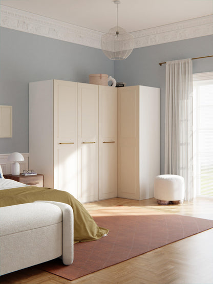 Charsera Modular Corner Wardrobe, 215 cm Wide, in Various Sizes
