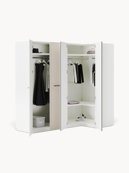 Charsera Modular Corner Wardrobe, 215 cm Wide, in Various Sizes
