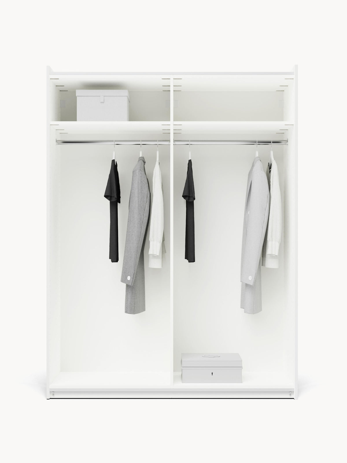 Charsera Modular Sliding-Door Wardrobe, 150 cm Wide, in Various Sizes