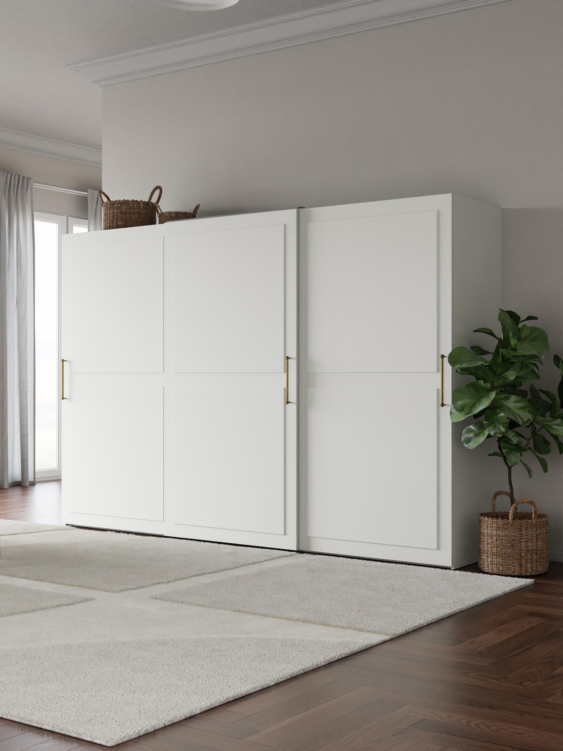 Charsera Sliding-Door Modular Wardrobe, 300 cm Wide, in Various Sizes