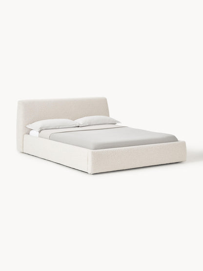 Clodano Upholstered Bed in Bouclé